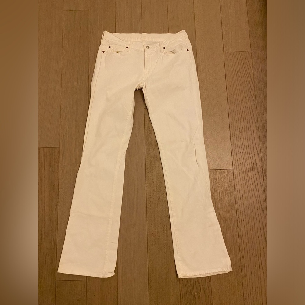 COPY - EUC 7 For All Mankind cream jeans